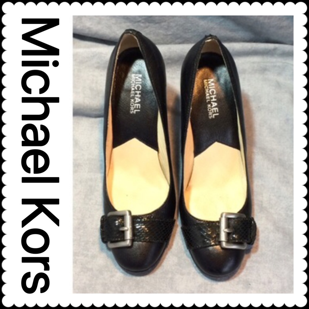 Michael Kors Black Leather Heels